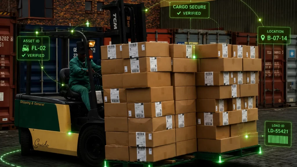 Bonded cargo being transported between customs-controlled facilities in South Africa